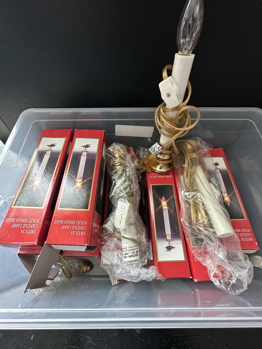Lowe’s Window Candle Lamps Solid Brass Base Lot of 10 Christmas Lights 91943